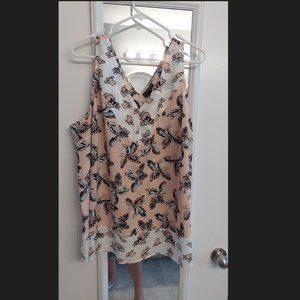 Lane Bryant Pink Floral Tank Blouse Size 20